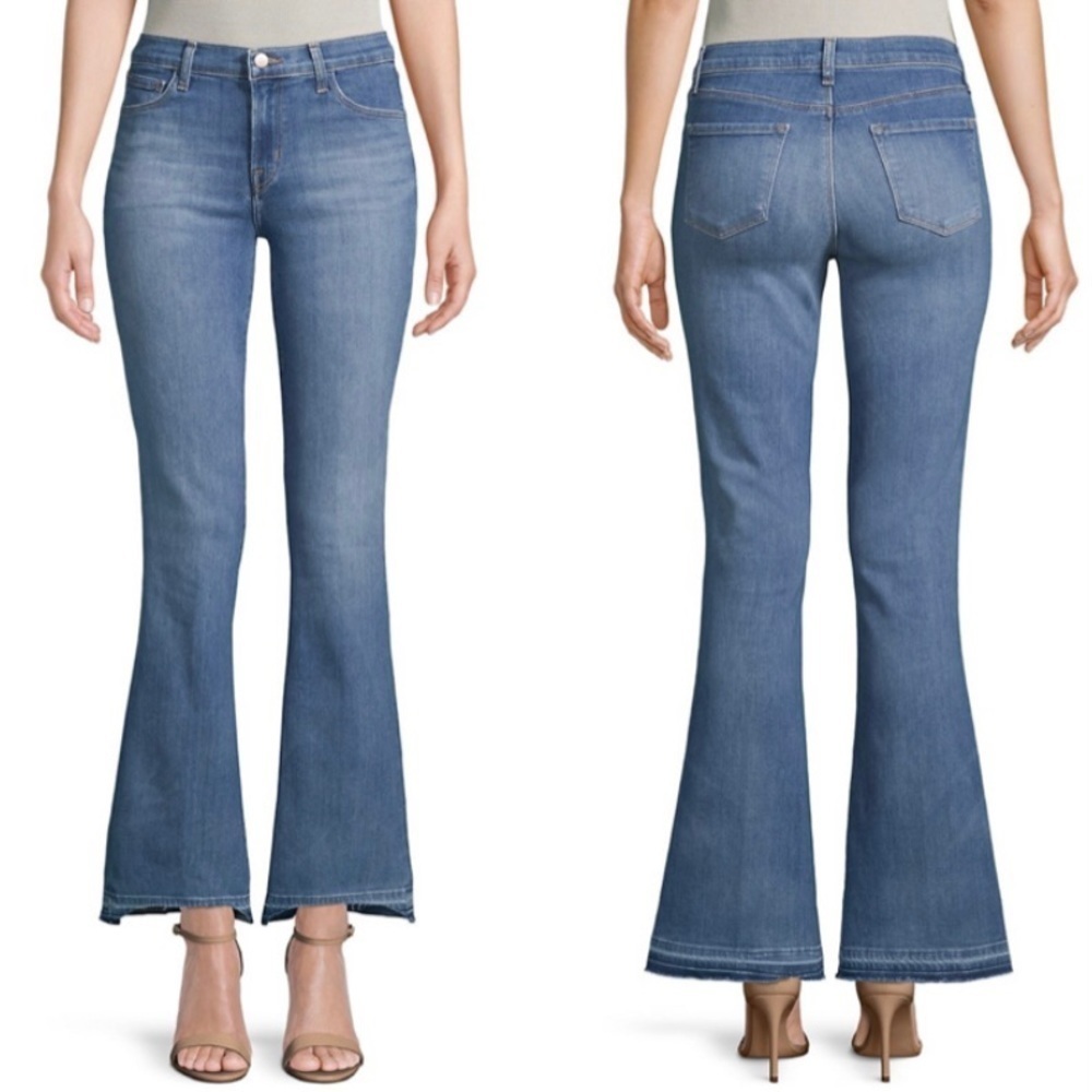 J Brand | ‘Sallie’ Raw Released Hem Bootcut Jeans
